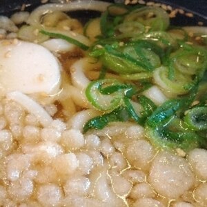 定番！　簡単！  たぬきうどん